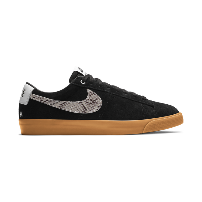 Nike SB x WACKO MARIA Zoom Blazer Low GT (Black / Light Bone / White / Gum Med Brown) 