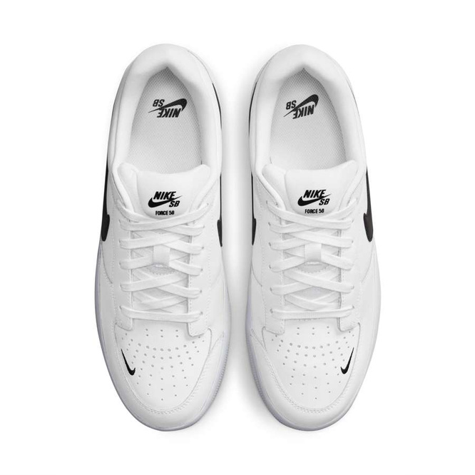 Nike SB Force 58 Premium (White / Black / White / White)