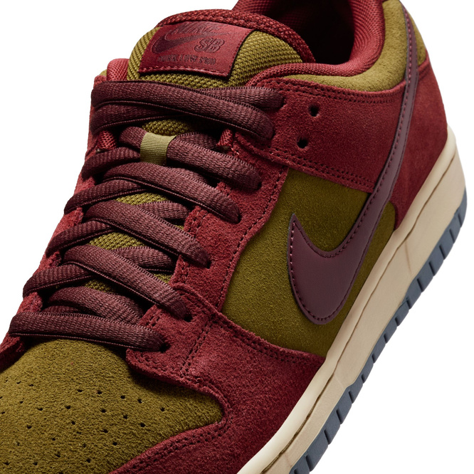 Nike SB Dunk Low Pro (Dark Team Red / Burgundy Crush / Olive Flak)