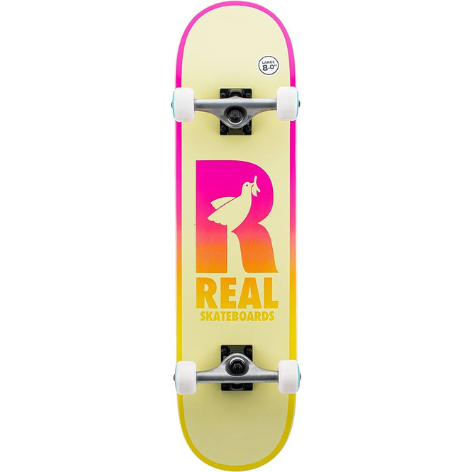 Real Skateboards Be Free Complete Skateboard 8.0"