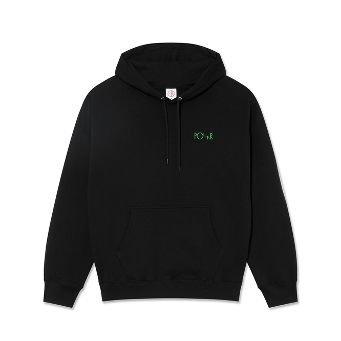 Polar Skate Co. Ourselves Collage Fill Logo Dave Hoodie (Black)