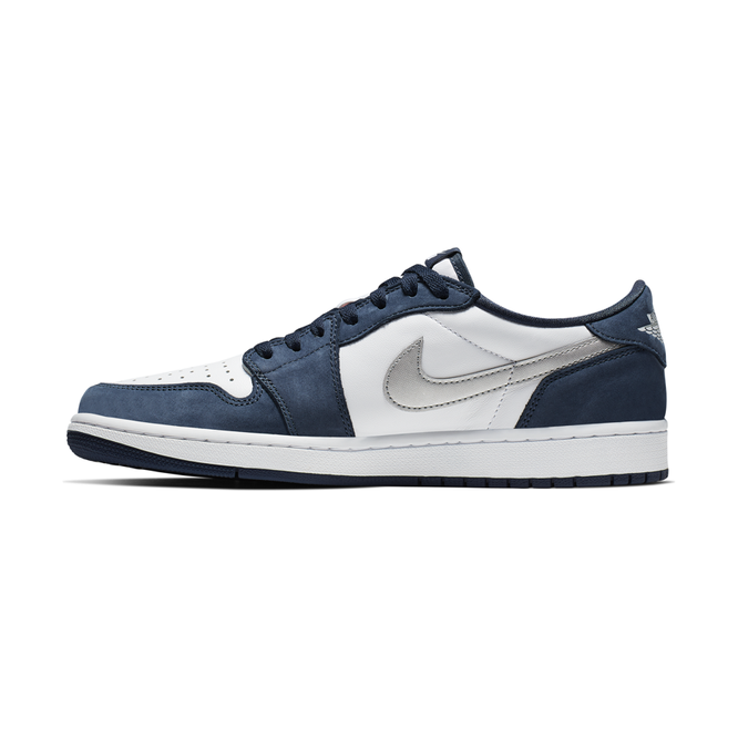 Buty Nike SB Air Jordan 1 Low (Midnight Navy / Metallic Silver / White)