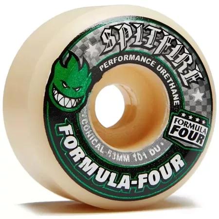 Spitfire Wheels Formula Four Conical (Green Print) 101DU