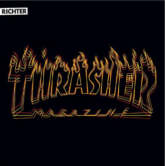 THRASHER RICHTER HOOD (BLACK)