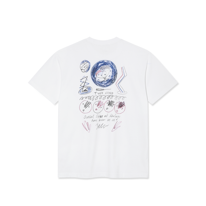 Polar Skate Co. Social Side Tee (White)