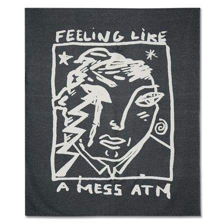 Polar Skate Co. Mess ATM Picnic Blanket (Black / Cloud White)