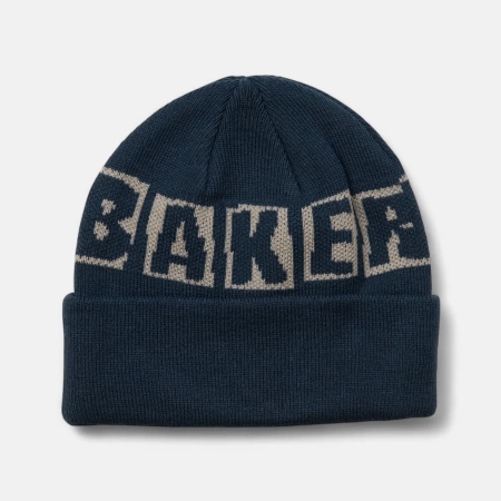 Baker Skateboards Brand Logo Beanie (Navy)
