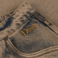 Dime Classic Baggy Denim Pants (Overdyed Brown)