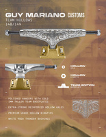 Thunder Trucks Mariano Customs Team Hollows (Polished / Gold) 148's / 149's
