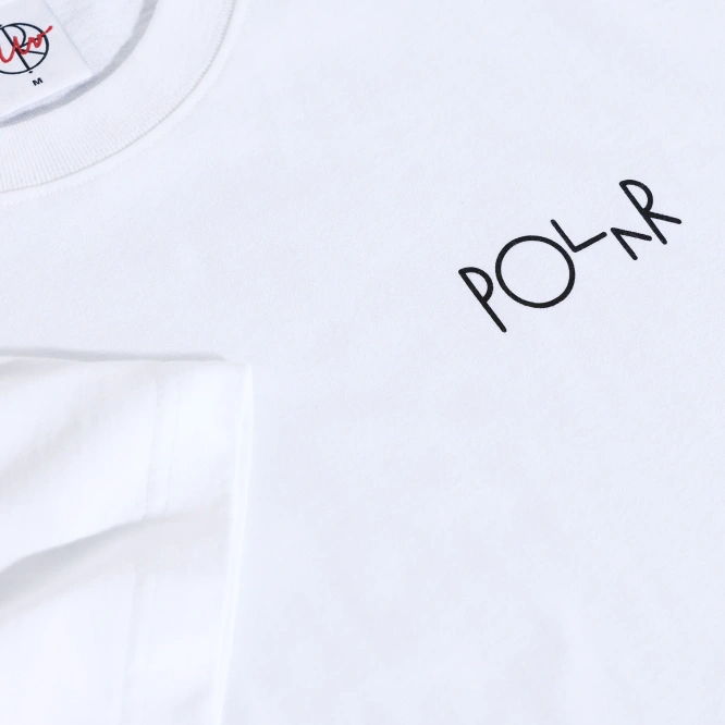 Polar Skate Co. Happy Sad Fill Logo Tee (White)