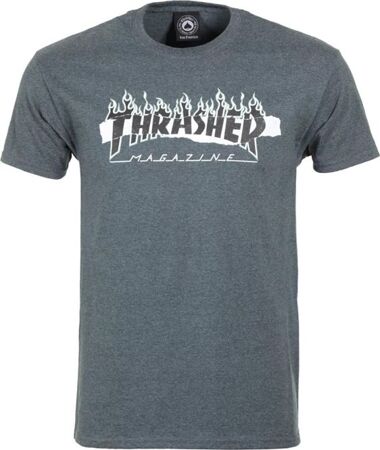Koszulka Thrasher Magazine Ripped (Dark Heather)