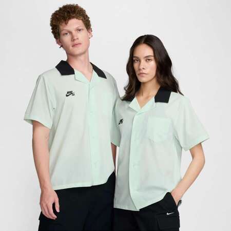 Nike SB Federation Agnostic Bowler Shirt (Barley Green / Black)