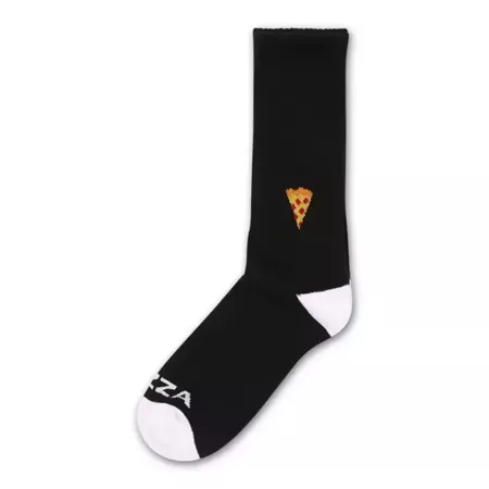 Pizza Skateboards Emoji Socks (Black)