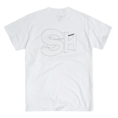 SH 3D QP Logo Outline Tee (White)