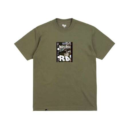 SH x Raw Hide Collage Tee (Dark Green)