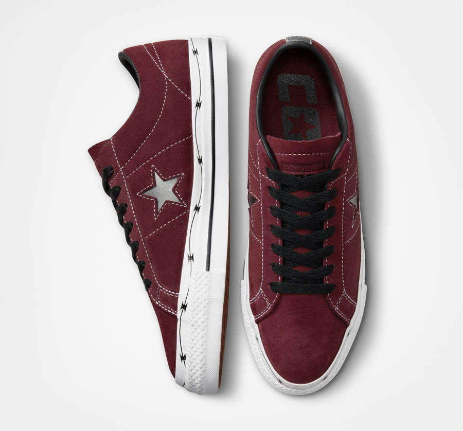 Converse one star deep bordeaux sale