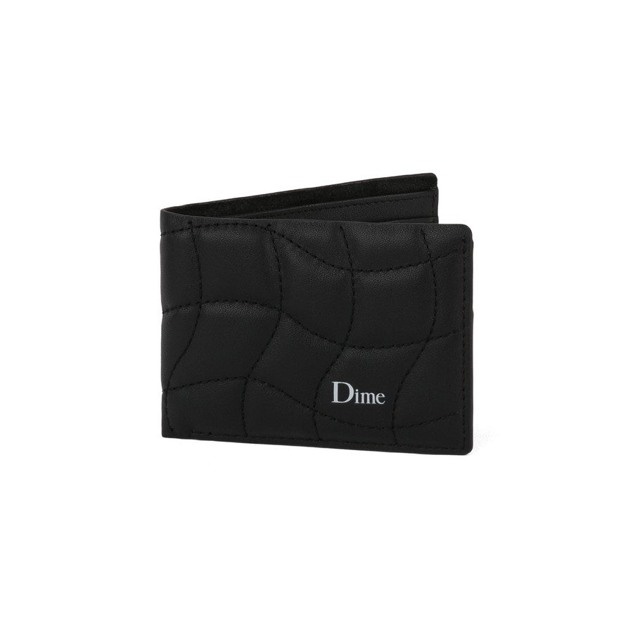 Dime Quilted Bifold Wallet (Black)