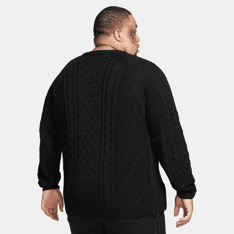 Nike Cable Knit Sweater (Black)