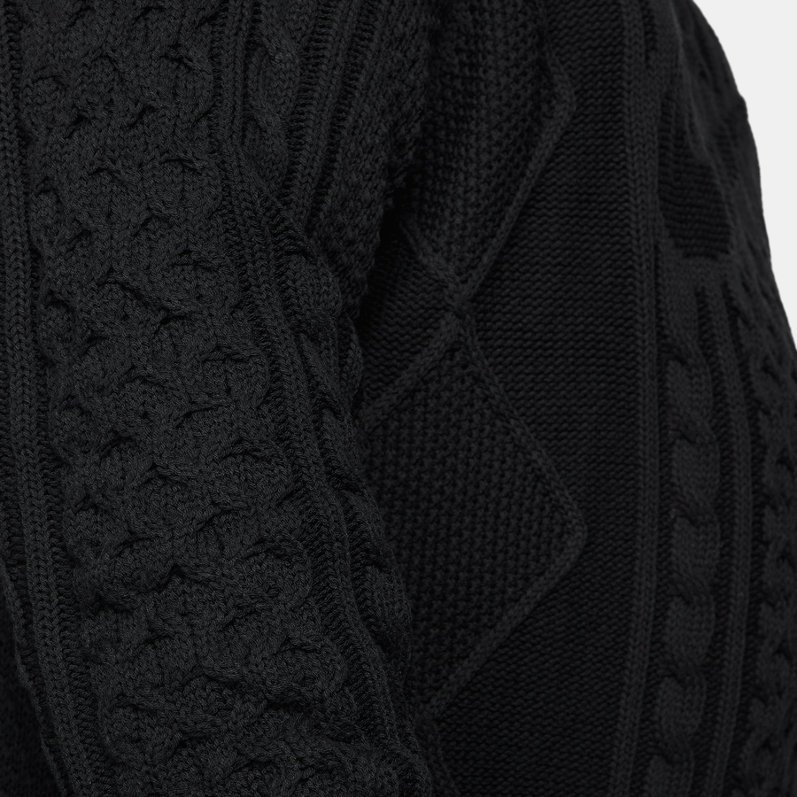 Nike Cable Knit Sweater (Black)