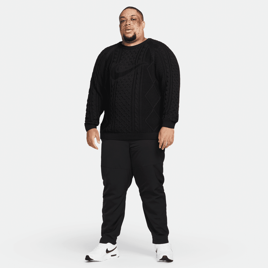 Nike Cable Knit Sweater (Black)