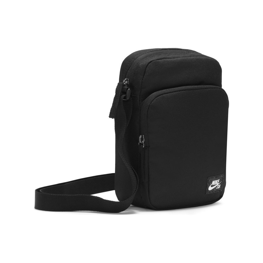Nike SB Heritage Crossbody Bag (Black / Black / White)