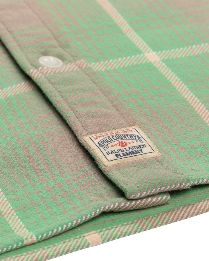 Polo x Element Long Sleeve Shirt (Green / Grey / Yellow Plaid)