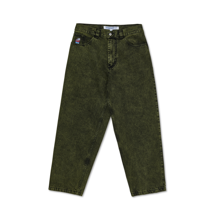 Spodnie Polar Skate Co. Big Boy Jeans (Green Black)