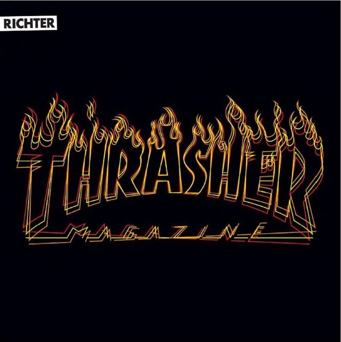 BLUZA THRASHER RICHTER HOOD (BLACK)