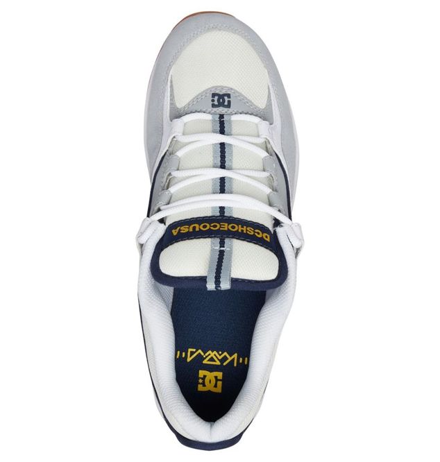 BUTY DC SKATEBOARDING KALIS LITE (WHITE/GREY/YELLOW)