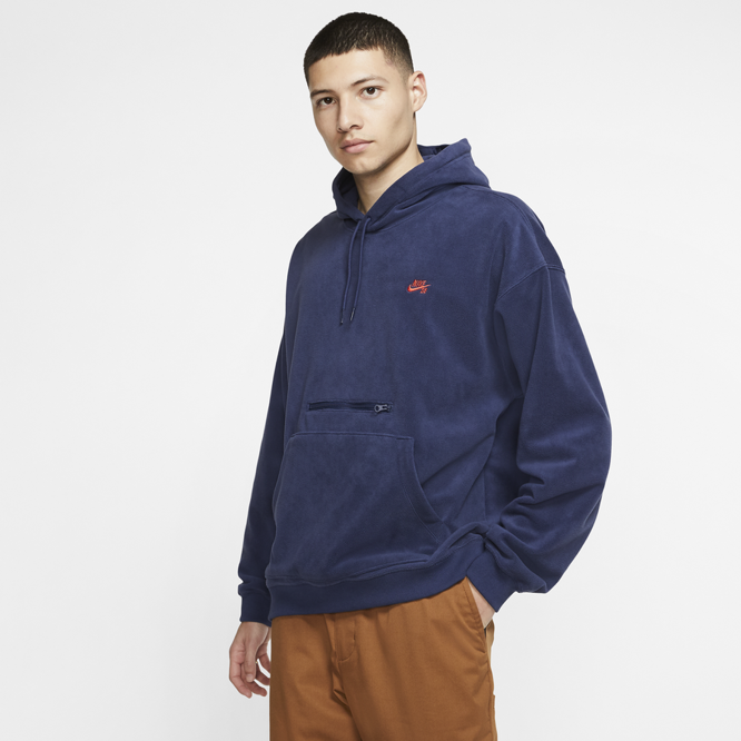 Bluza Nike SB Novelty Hoodie (Midnight Navy / Bright Crimson)