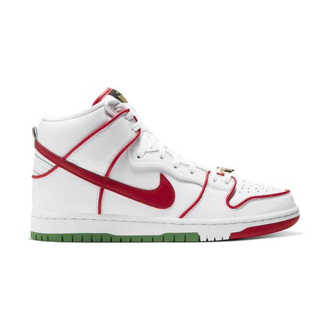 Buty Nike SB Dunk High Premium (White / University Red / Classic Green)