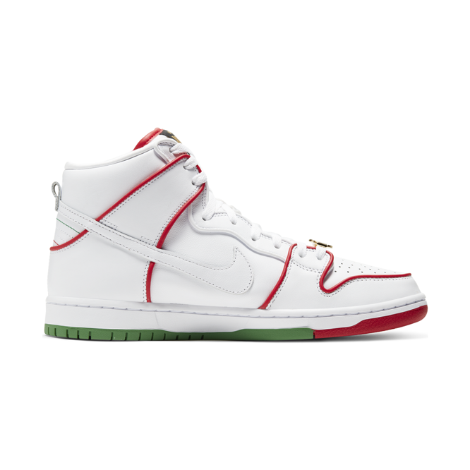 Buty Nike SB Dunk High Premium (White / University Red / Classic Green)
