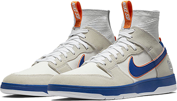 Buty Nike SB X Medicom Dunk High Elite QS White College Blue