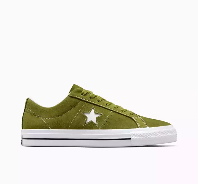 CONS One Star Pro Classic Suede (Trolled Green / White / Black)