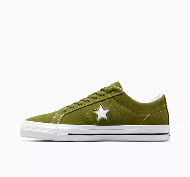 CONS One Star Pro Classic Suede (Trolled Green / White / Black)