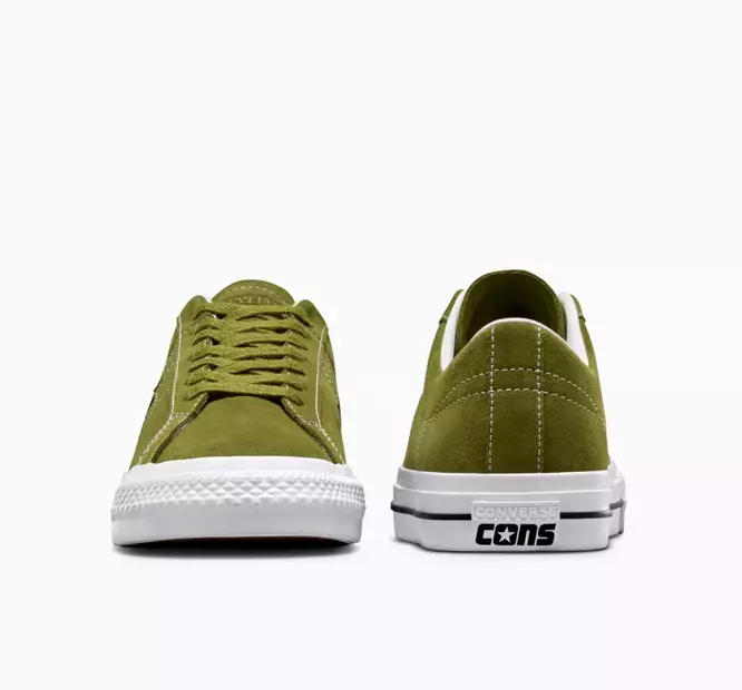 CONS One Star Pro Classic Suede (Trolled Green / White / Black)