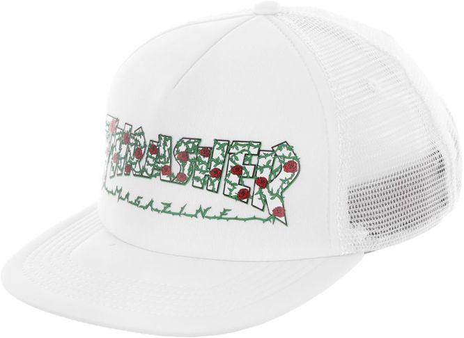 Czapka Thrasher Roses Mesh Hat (White)
