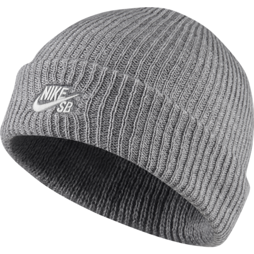 Czapka zimowa Nike SB Fisherman Beanie (Dark Grey Heather / White)