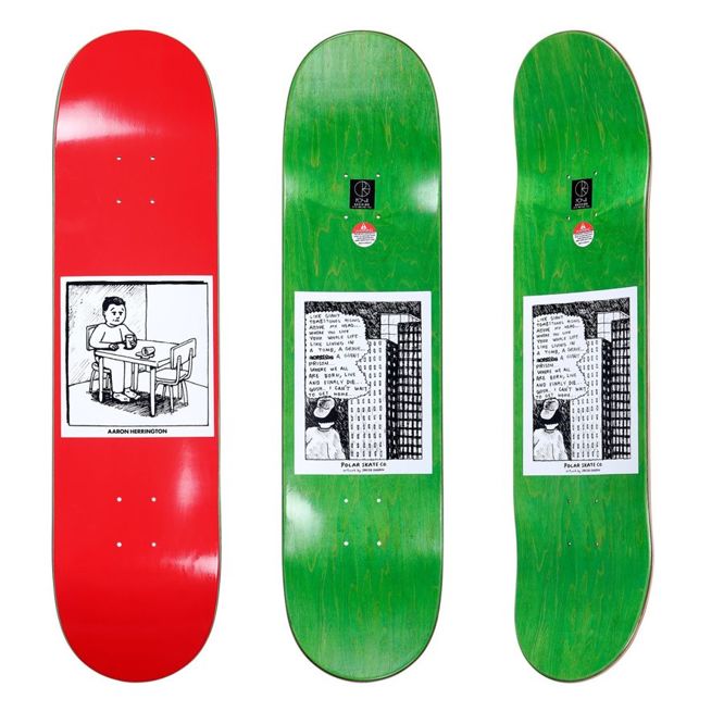 Deck Polar Skate Co. Aaron Herrington Spilled Milk (Red) 8,0"