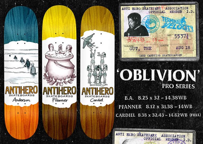 Deska Antihero Pfanner Oblivion 8,12" x 31,38"