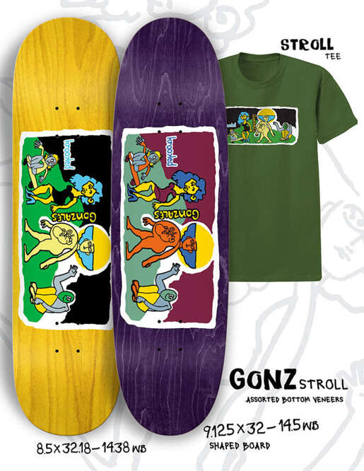 Deska Krooked Skateboarding Gonz Stroll 8.5" x 32.18"