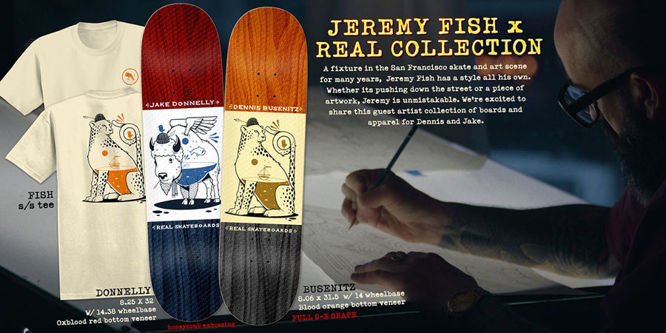 Deska Real Skateboards x Jeremy Fish Donnelly 8,25" x 32"