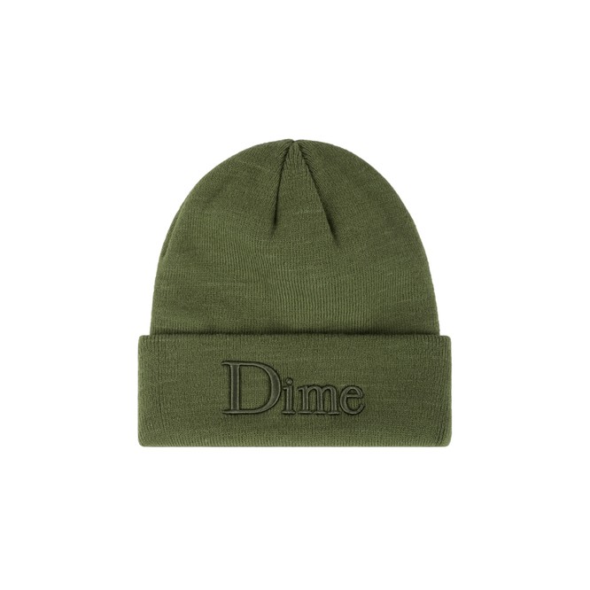 Dime Classic 3D Beanie (Olive Green)