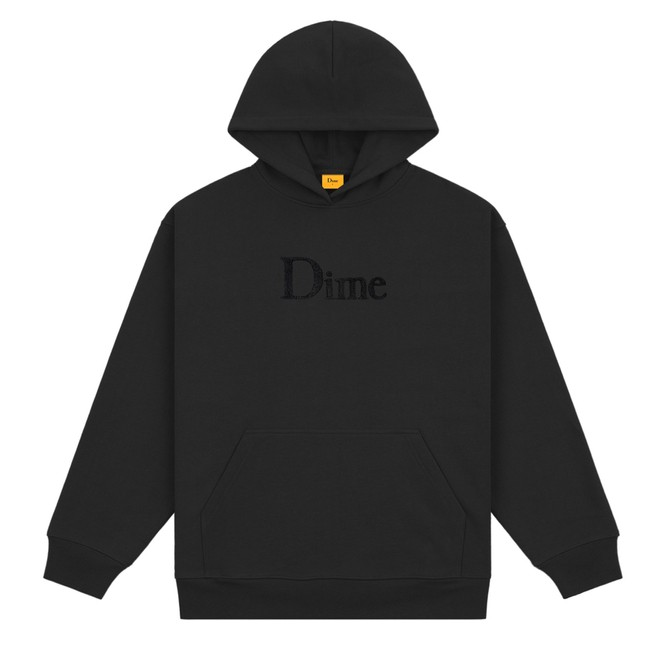 Dime Classic Chenille Logo Hoodie (Black)