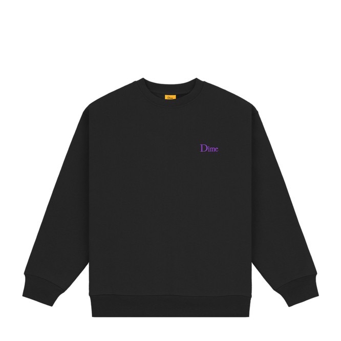 Dime Classic Small Logo Crewneck (Black)