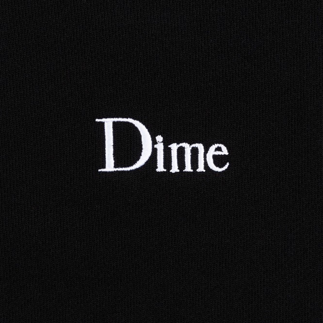 Dime Classic Small Logo Hoodie (Black)