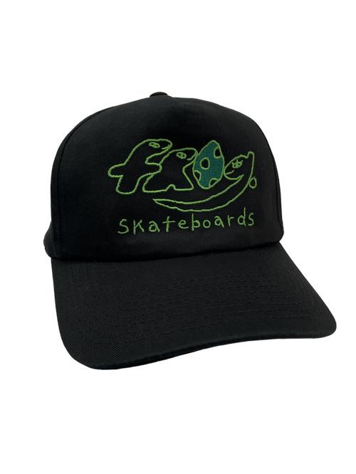 Frog Skateboards Dino Logo 5-Panel (Black)