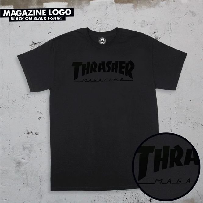 Koszulka Thrasher Skate Mag Logo (Black / Black)