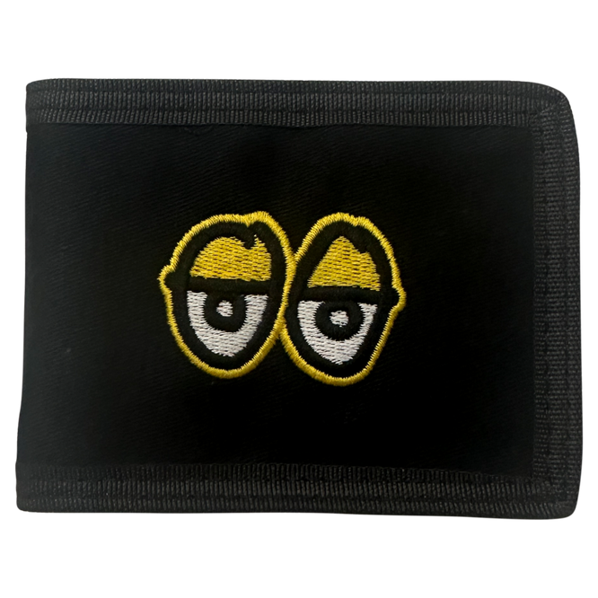 Krooked Skateboarding Eyes Bi-Fold Wallet (Black)