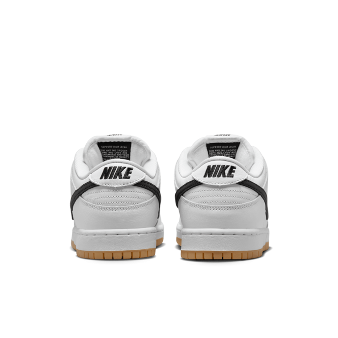 Nike SB Dunk Low Pro ISO (White / Black / Gum Light Brown)